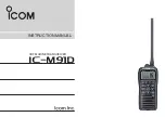 Icom IC-M91D Instruction Manual предпросмотр