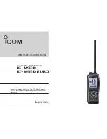 Preview for 1 page of Icom IC-M93D EURO Instruction Manual