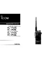 Icom IC-P2A Instruction Manual предпросмотр