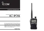 Preview for 1 page of Icom IC-P7A Instruction Manual