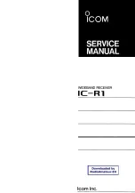 Icom IC-R1 Service Manual предпросмотр