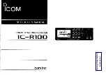 Icom IC-R100 Instruction Manual предпросмотр