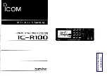 Preview for 1 page of Icom IC-R100 Instruction Manual