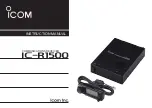 Icom IC-R1500 Instruction Manual preview