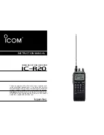 Icom IC-R20 Instruction Manual preview