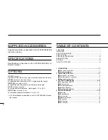 Preview for 4 page of Icom IC-R2500 Instruction Manual