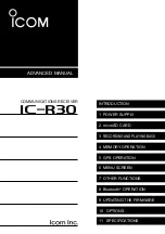 Preview for 1 page of Icom IC-R30 Advanced Manual