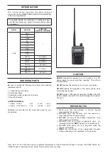 Preview for 2 page of Icom IC-R6 Service Manual