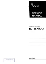 Preview for 1 page of Icom IC-R7100 Service Manual