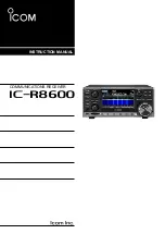 Icom IC-R8600 Instruction Manual предпросмотр