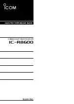 Предварительный просмотр 1 страницы Icom IC-R8600 Reference Manual