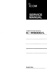 Предварительный просмотр 1 страницы Icom IC-R9000L Service Manual