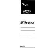 Preview for 1 page of Icom IC-RP1620 Service Manual