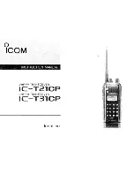 Preview for 1 page of Icom IC-T21CP Instruction Manual