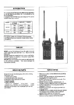 Предварительный просмотр 2 страницы Icom IC-T7A Service Manual