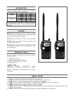 Предварительный просмотр 2 страницы Icom IC-T81A Service Manual