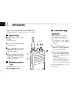 Предварительный просмотр 6 страницы Icom IC-U11 Instruction Manual