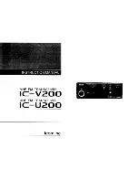Preview for 1 page of Icom IC-U200 Instruction Manual