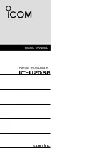 Icom IC-U20SR Basic Manual preview