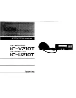 Preview for 1 page of Icom IC-U210T Instruction Manual