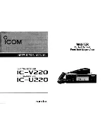Preview for 1 page of Icom IC-U220 Instruction Manual