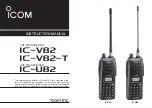 Preview for 1 page of Icom IC-U82 Instruction Manual