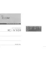 Icom IC-V101 Instruction Manual preview