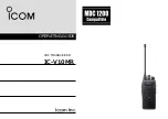 Icom IC-V10MR Operating Manual preview