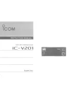 Предварительный просмотр 1 страницы Icom IC-V201 Instruction Manual