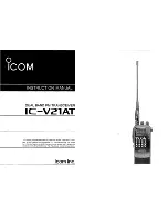 Icom IC-V21AT Instruction Manual preview