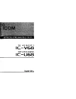 Preview for 1 page of Icom IC-V68 Instruction/Programming Manual