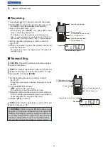 Preview for 20 page of Icom IC-V80 Instruction Manual