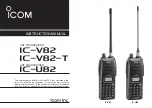 Icom IC-V82-T Instruction Manual preview