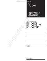 Предварительный просмотр 1 страницы Icom IC-V85 Service Manual