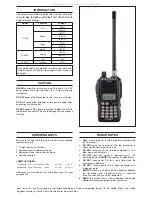 Preview for 2 page of Icom IC-V85 Service Manual