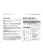 Предварительный просмотр 4 страницы Icom IC-W21A Instruction Manual