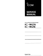 Preview for 1 page of Icom IC-W2A Service Manual