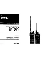 Icom IC-Z1A Instruction Manual preview
