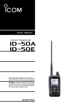 Preview for 1 page of Icom ID-50A Basic Manual