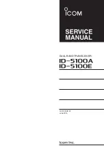 Предварительный просмотр 1 страницы Icom ID-5100A Service Manual