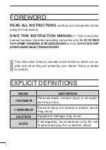 Предварительный просмотр 2 страницы Icom iDAS IC-F3102D Instruction Manual