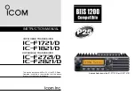 Icom IF1721/D Instruction Manual preview