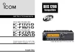 Предварительный просмотр 1 страницы Icom IF1721/D Instruction Manual