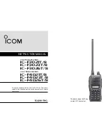 Icom iF3021S Instruction Manual preview