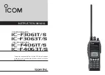 Icom IF3061S Instruction Manual preview
