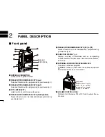 Preview for 8 page of Icom iF3230D Series Instruction Manual