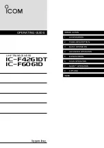 Icom iF4261DT Operating Manual preview