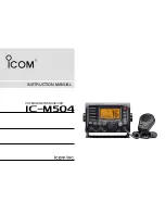 Icom iM504 Instruction Manual предпросмотр