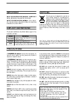 Предварительный просмотр 2 страницы Icom iM710 Instruction Manual