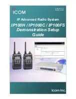 Icom IP100H Demonstration Setup Manual preview